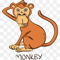 矢量生肖猴子-空若网 矢量生肖猴子-空若网