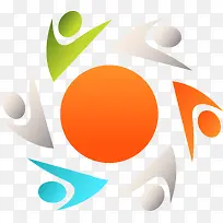 彩色矢量社区logo图-空若网 彩色矢量社区logo图-空若网