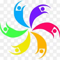 彩色矢量社区标志图-空若网 彩色矢量社区标志图-空若网