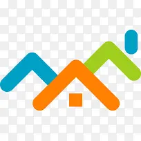 创意彩色社区logo图-空若网 创意彩色社区logo图-空若网