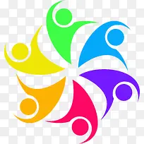 矢量彩色社区图标素材-空若网 矢量彩色社区图标素材-空若网