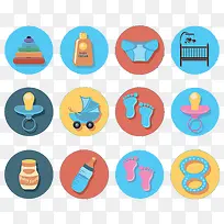 婴儿元素主题APP图标-空若网 婴儿元素主题APP图标-空若网