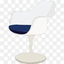 矢量白色卡通椅子-空若网 矢量白色卡通椅子-空若网