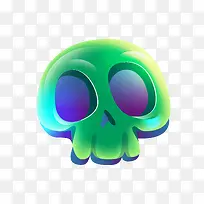 骷髅头万圣节卡通插画可爱-空若网 骷髅头万圣节卡通插画可爱-空若网