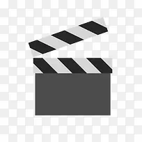 灰色扁平化电影打板元素-空若网 灰色扁平化电影打板元素-空若网