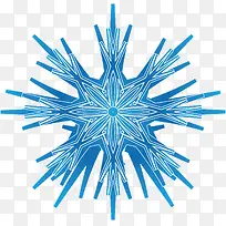 蓝色对称雪花纹理-空若网 蓝色对称雪花纹理-空若网
