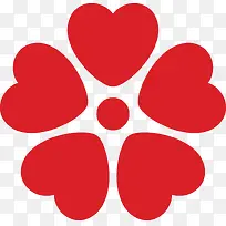 花型红色爱心-空若网 花型红色爱心-空若网