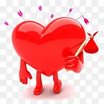 中箭的爱心-空若网 中箭的爱心-空若网