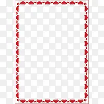 带红色花边的长方形纸张PNG-空若网 带红色花边的长方形纸张PNG-空若网