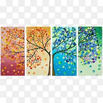 四季书签设计-空若网 四季书签设计-空若网