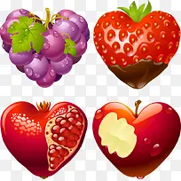 心形水果图案-空若网 心形水果图案-空若网
