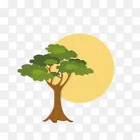 矢量卡通简洁扁平化松树-空若网 矢量卡通简洁扁平化松树-空若网