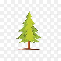 扁平化松树免抠素材-空若网 扁平化松树免抠素材-空若网