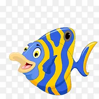 卡通可爱条纹鱼矢量图-空若网 卡通可爱条纹鱼矢量图-空若网