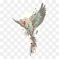 水彩翠鸟-空若网 水彩翠鸟-空若网