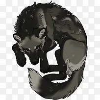 矢量黑狼-空若网 矢量黑狼-空若网