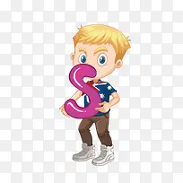 字母S可爱的男孩免抠素材-空若网 字母S可爱的男孩免抠素材-空若网