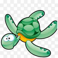 卡通海龟矢量图-空若网 卡通海龟矢量图-空若网