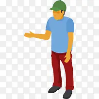 人物插画站立的男人-空若网 人物插画站立的男人-空若网