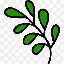 绿色卡通小草-空若网 绿色卡通小草-空若网