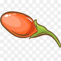 红色枸杞矢量插画-空若网 红色枸杞矢量插画-空若网