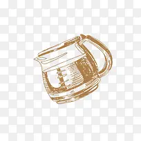 线条画杯子-空若网 线条画杯子-空若网