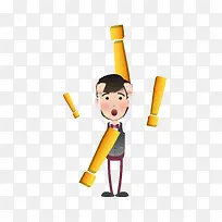 矢量卡通扁平化挠头男人-空若网 矢量卡通扁平化挠头男人-空若网