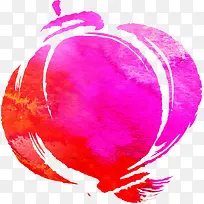 手绘粉红色水彩灯笼-空若网 手绘粉红色水彩灯笼-空若网