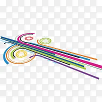 彩色曲线和线段-空若网 彩色曲线和线段-空若网