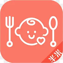 手机宝宝食谱美食佳饮app图标-空若网 手机宝宝食谱美食佳饮app图标-空若网