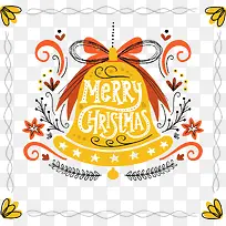 圣诞节快乐黄色铃铛-空若网 圣诞节快乐黄色铃铛-空若网