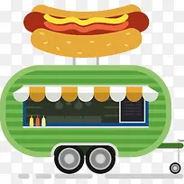 卡通美味食物快餐车-空若网 卡通美味食物快餐车-空若网