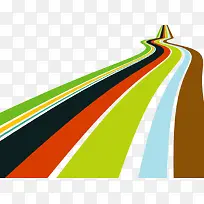 矢量扁平化彩色大路-空若网 矢量扁平化彩色大路-空若网