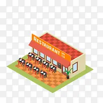 矢量露天餐厅-空若网 矢量露天餐厅-空若网