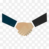 矢量 卡通手绘 握手-空若网 矢量 卡通手绘 握手-空若网