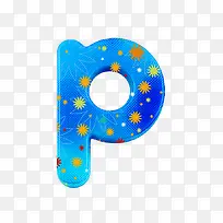 布纹字母P-空若网 布纹字母P-空若网