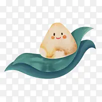 手绘水彩插图端午节传统食物粽子-空若网 手绘水彩插图端午节传统食物粽子-空若网