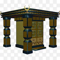 复古埃及风格亭台-空若网 复古埃及风格亭台-空若网
