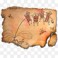 埃及复古纸片-空若网 埃及复古纸片-空若网