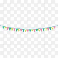 清新彩色三角拉旗-空若网 清新彩色三角拉旗-空若网