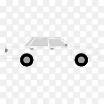白色矢量商务小轿车-空若网 白色矢量商务小轿车-空若网