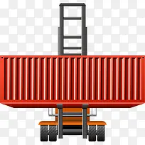 拖车厂房车拖货车PNG矢量素材-空若网 拖车厂房车拖货车PNG矢量素材-空若网