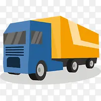 一辆蓝色拉货大卡车-空若网 一辆蓝色拉货大卡车-空若网