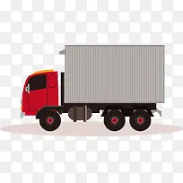 金属矢量方形货运卡车-空若网 金属矢量方形货运卡车-空若网