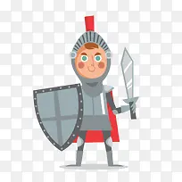 卡通骑士矢量图装饰-空若网 卡通骑士矢量图装饰-空若网