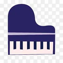 灰色扁平化钢琴元素-空若网 灰色扁平化钢琴元素-空若网