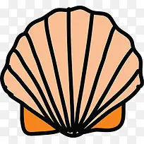 手绘贝壳-空若网 手绘贝壳-空若网