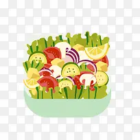 夏季手绘水果沙拉-空若网 夏季手绘水果沙拉-空若网