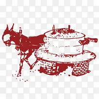 手绘驴拉石墨-空若网 手绘驴拉石墨-空若网