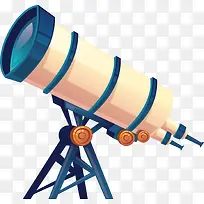 卡通水彩望远镜装饰图案-空若网 卡通水彩望远镜装饰图案-空若网